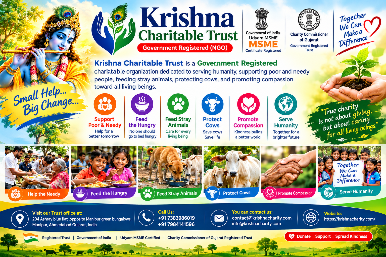 Krishna CharitableTrust Government Registered (NGO)
